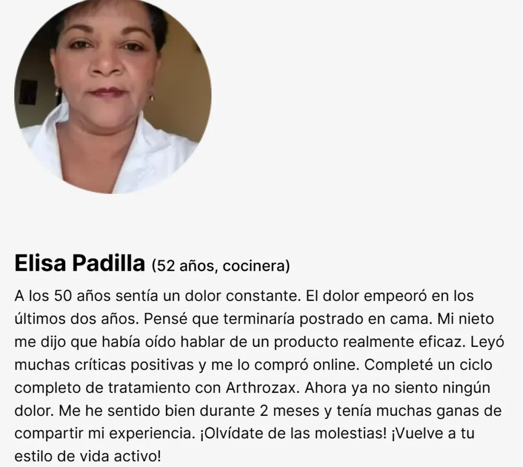 Opiniones sobre Arthrozax